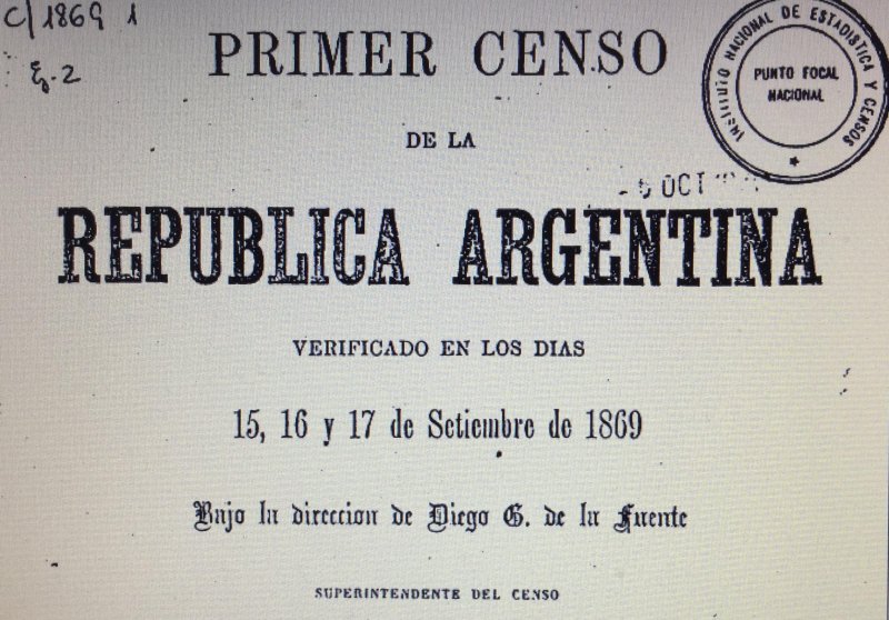 LOS CENSOS EN LA HISTORIA DE NUESTRO PAÍS 