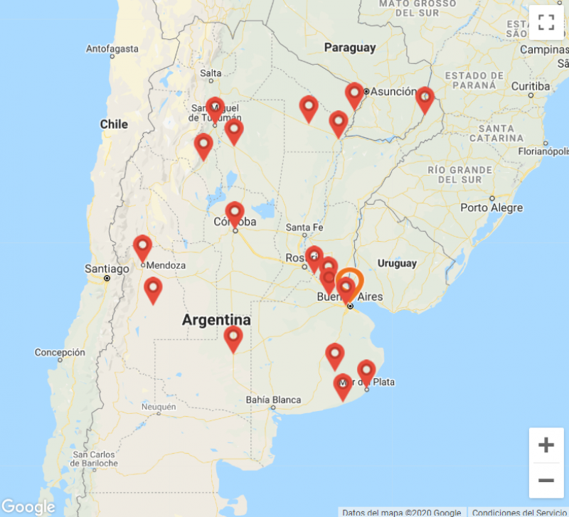 Todas nuestras sucursales con toda la información que necesitas de cada una